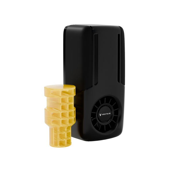 VAIR FLOW DIS BB Vectair V Air Flow Refill Dispenser Black Citrus Mango Angle View Product Preview 3600x3600 e1757234456445